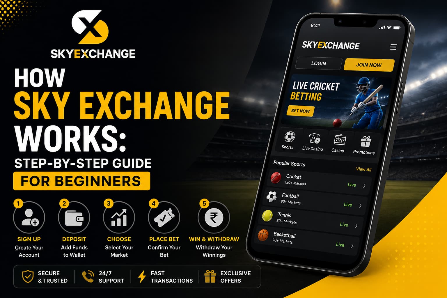 How Sky Exchange Works: Step-by-Step Guide for Beginners