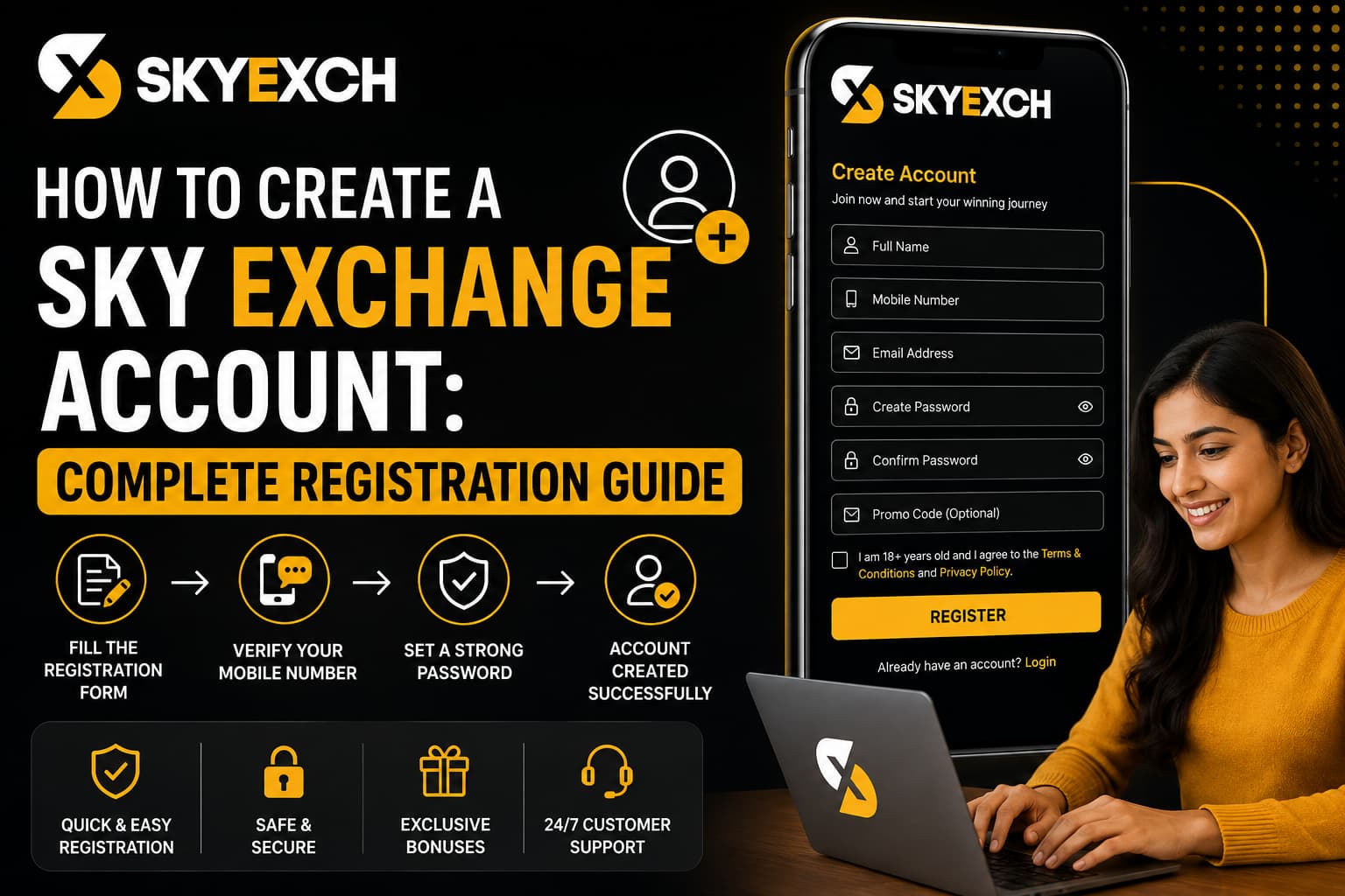 How to create a Sky Exchange account complete registration guide 2026