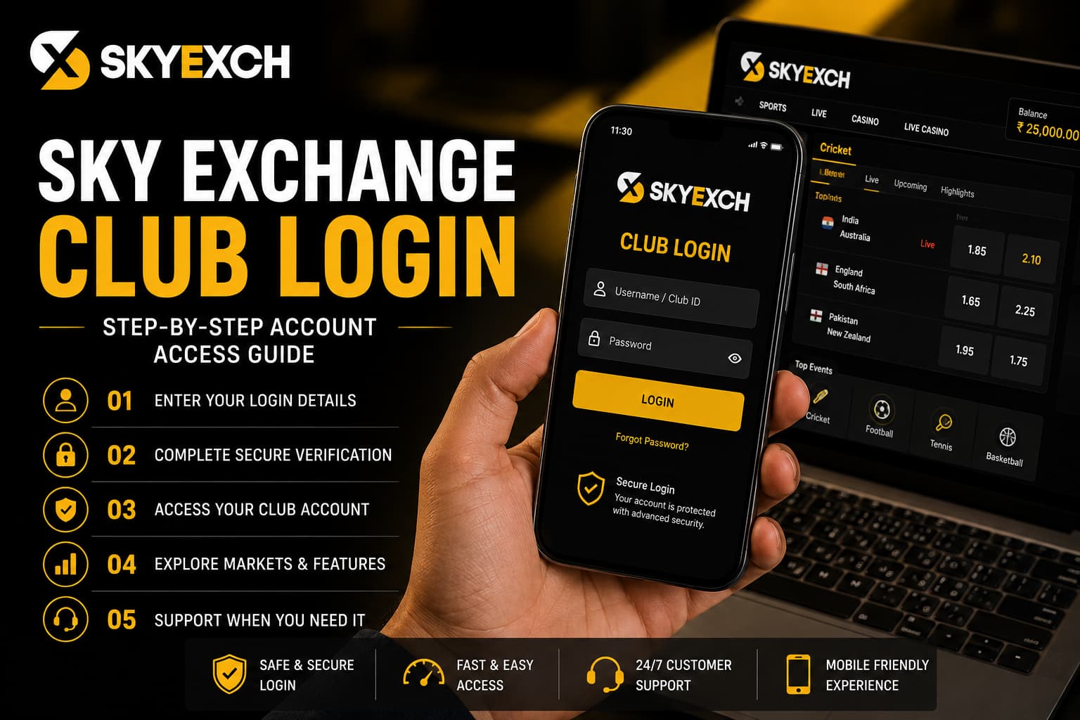 Sky Exchange Club Login step-by-step account access guide 2026
